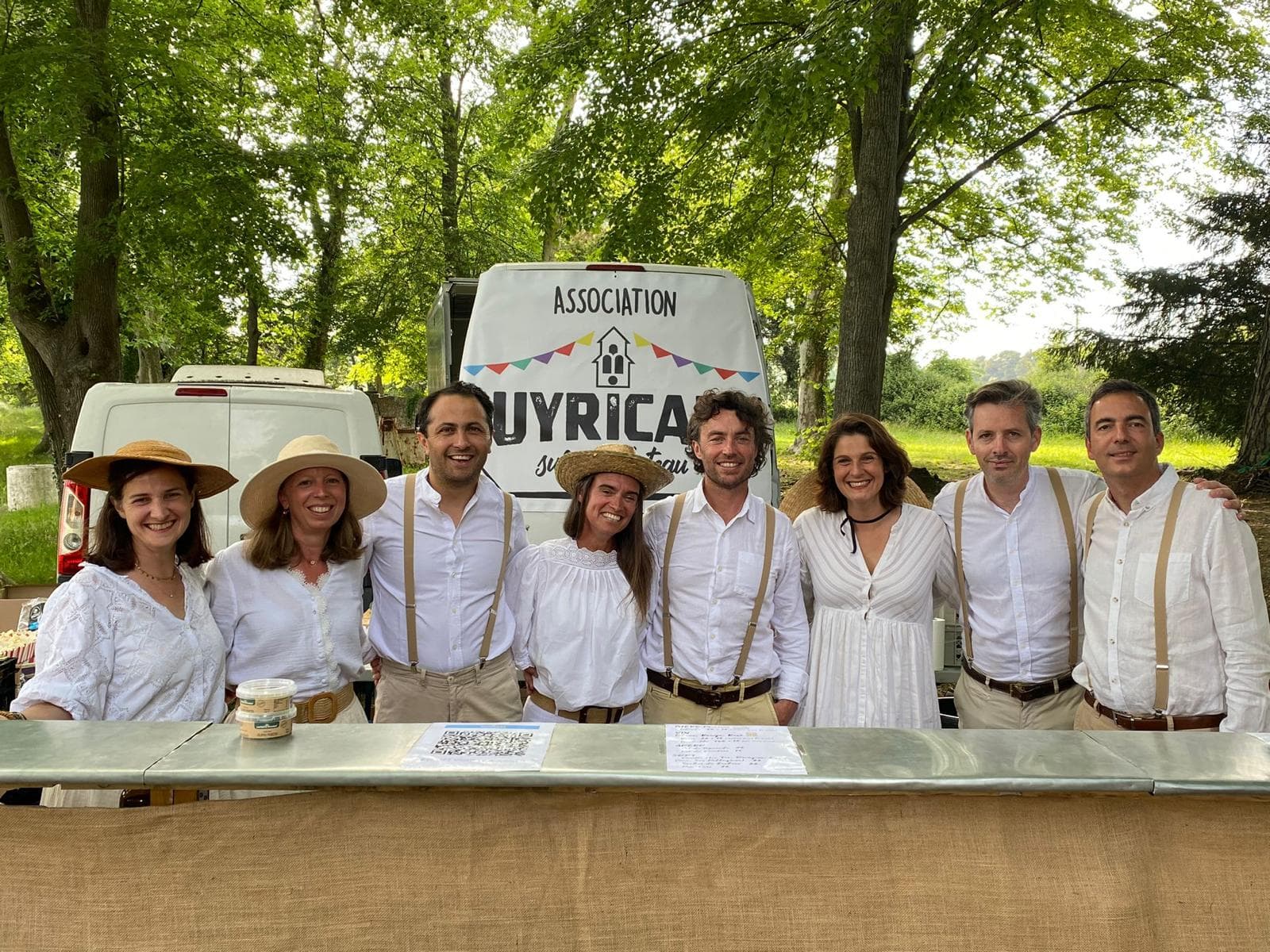 L'équipe P1P lors de la fête votive